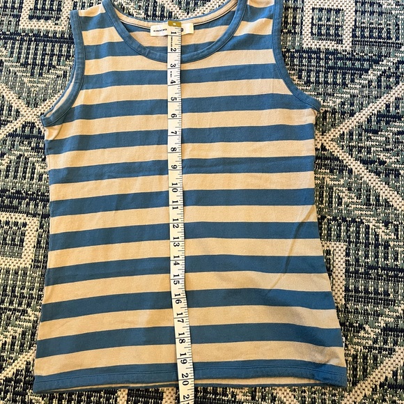 COPY - Woman’s Summer Tank Top XS Stripe Blue No Sleeve - Picture 6 of 13